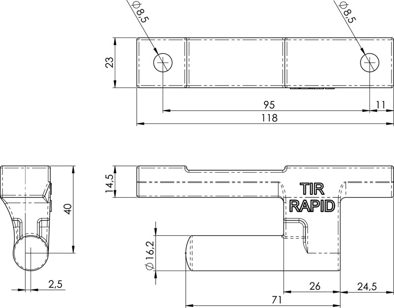 Scharnierbolzen Rapid TIR